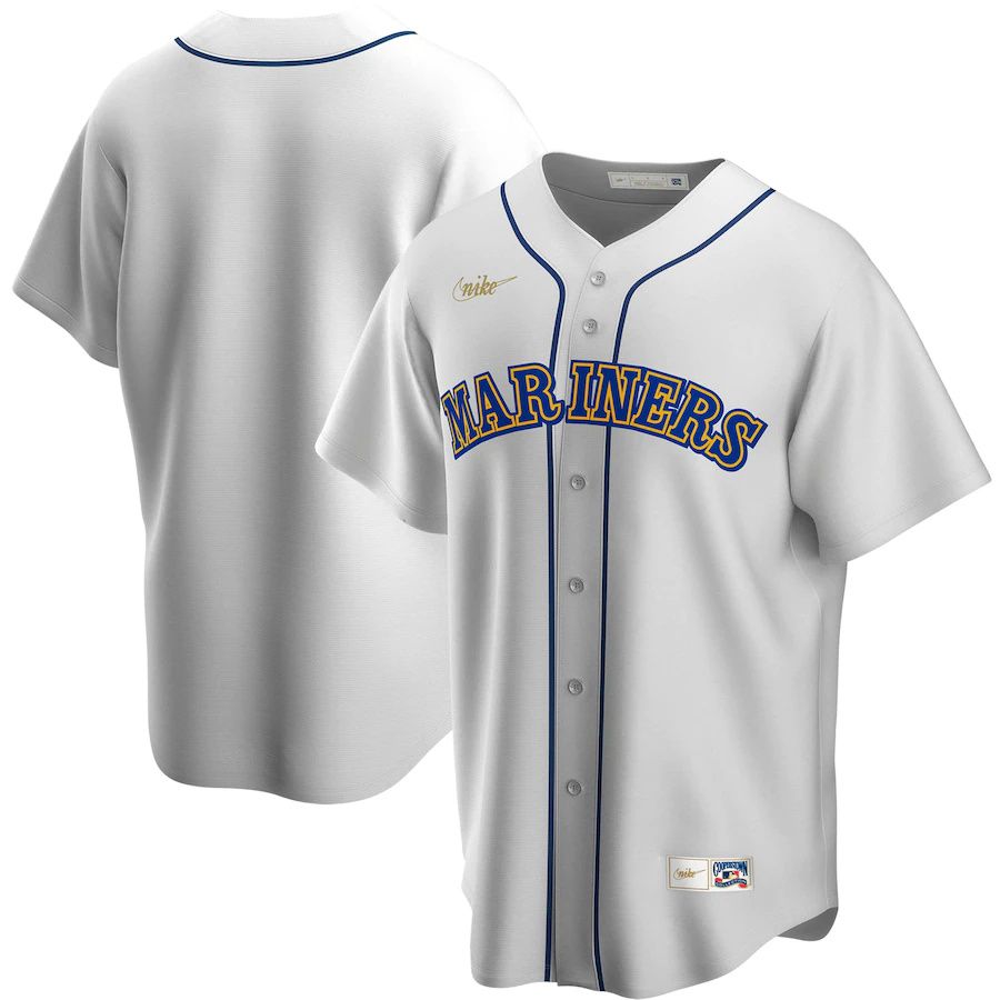 Cheap Mens Seattle Mariners Nike White Home Cooperstown Collection Team MLB Jerseys